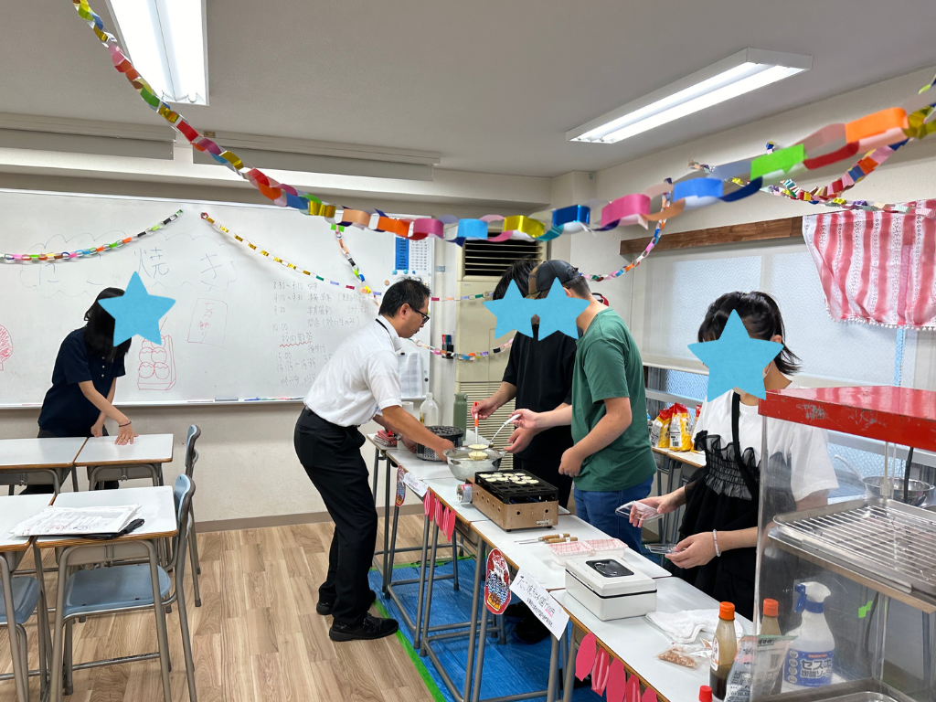 仙台にあるフリースクール、クラーク国際中等部仙台キャンパスの文化祭の様子です。