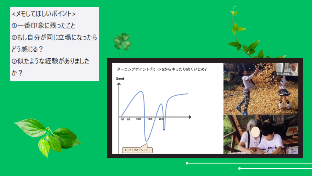 クラーク国際中等部スマートコースで行われている伴走先生によるターニングポイントの授業