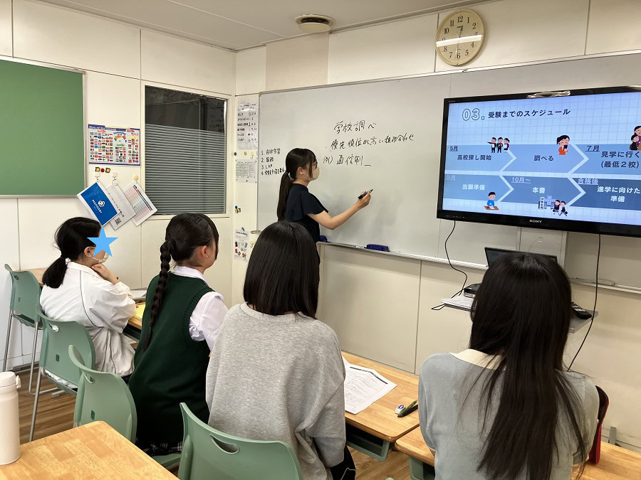 柏にあるフリースクール、クラーク国際中等部柏キャンパスの授業の様子