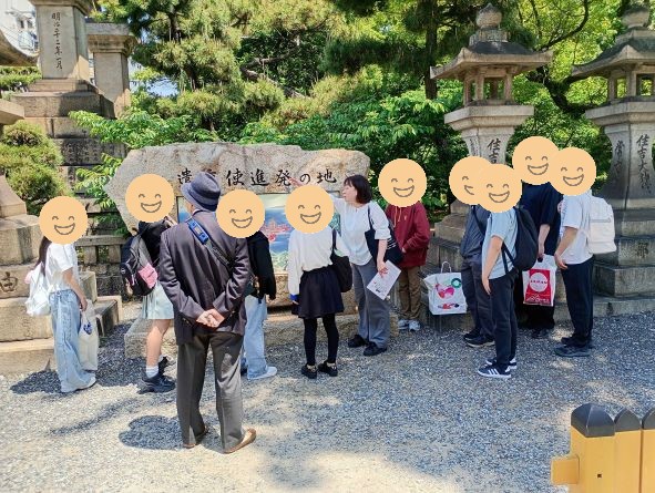 大阪にあるフリースクール、クラーク国際中等部大阪天王寺キャンパス、課外活動の様子、5月課外活動の様子、住吉大社