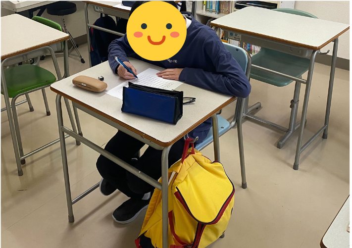クラーク国際中等部札幌白石キャンパスで行われた2乗マス計算大会の予選会