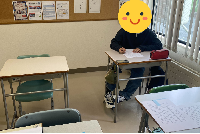 クラーク国際中等部札幌白石キャンパスで行われた2乗マス計算大会の予選会