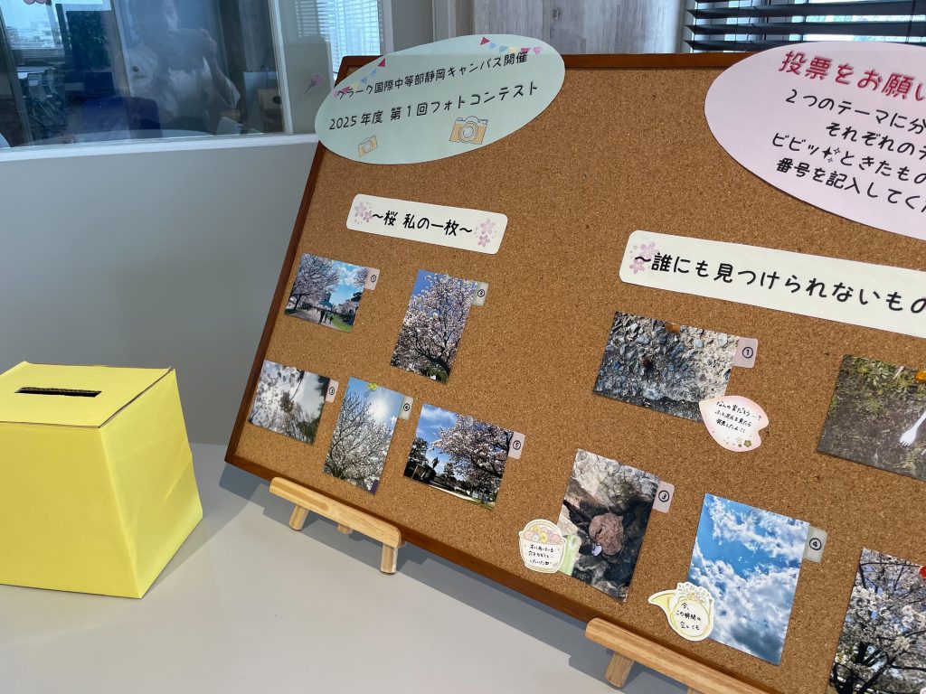 静岡にあるフリースクール、クラーク国際中等部静岡キャンパスのフォトコンテスト様子