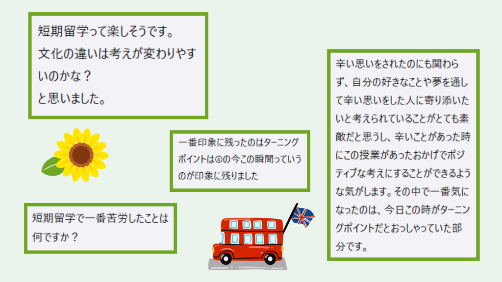 クラーク国際中等部スマートコースで行われている夢中教室による伴走先生の授業