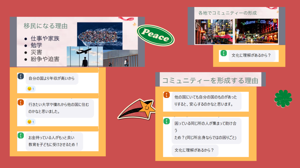 クラーク国際中等部スマートコースで行われているグローバルの授業