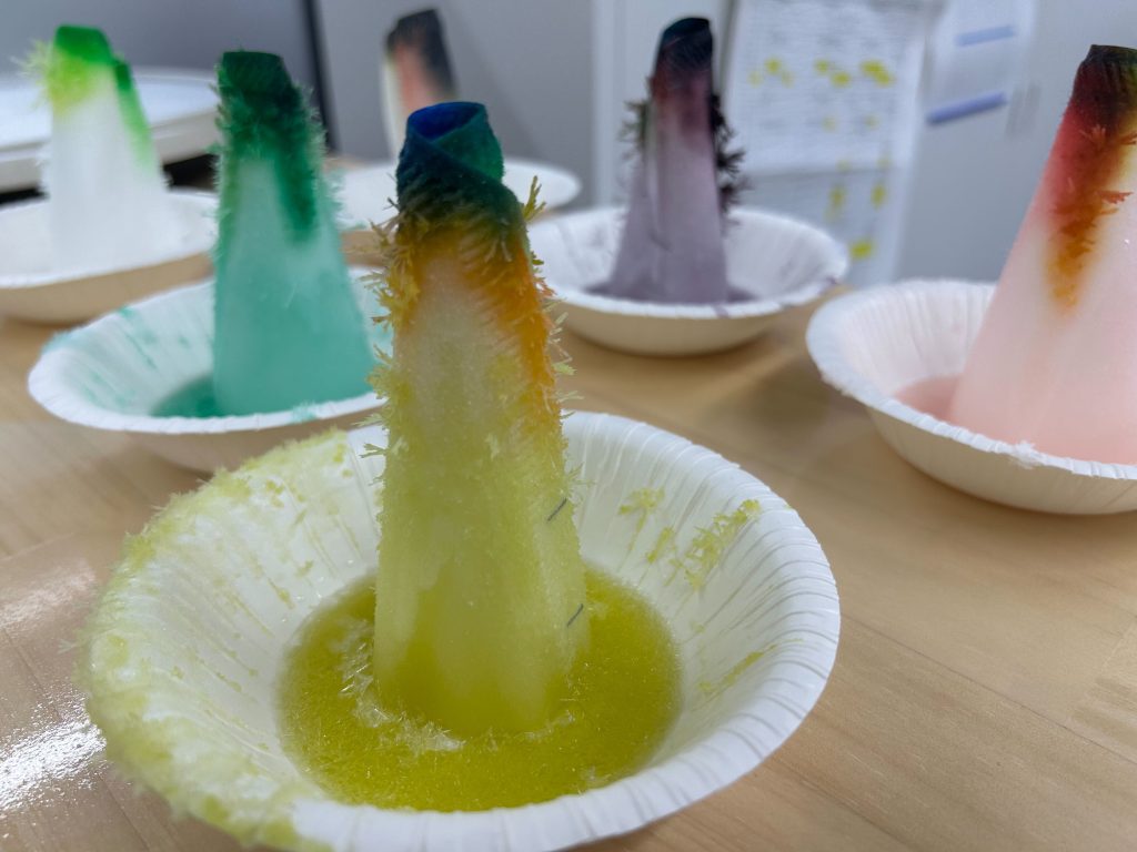 埼玉県にあるフリースクール、クラーク国際中等部所沢キャンパスでの理科実験の様子