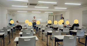 大阪にあるフリースクール、クラーク国際中等部大阪天王寺キャンパス、2学期、始業式の様子