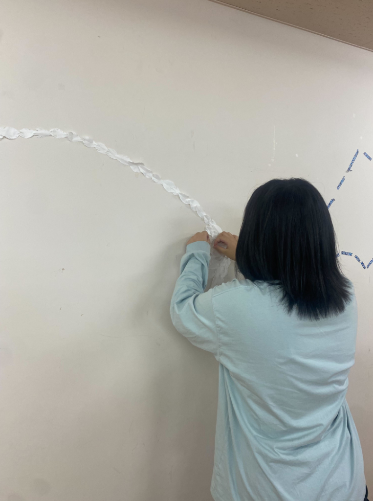 クラーク記念国際高等学校合同文化祭ウォールアート作成