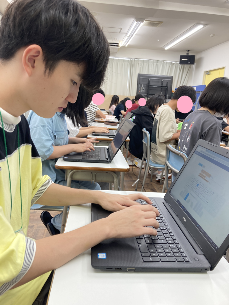 東京にあるフリースクール、クラーク国際中等部東京キャンパスの授業の様子