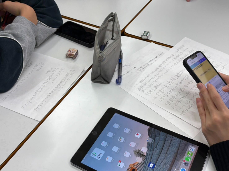 東京にあるフリースクール、クラーク国際中等部東京キャンパスの授業の様子