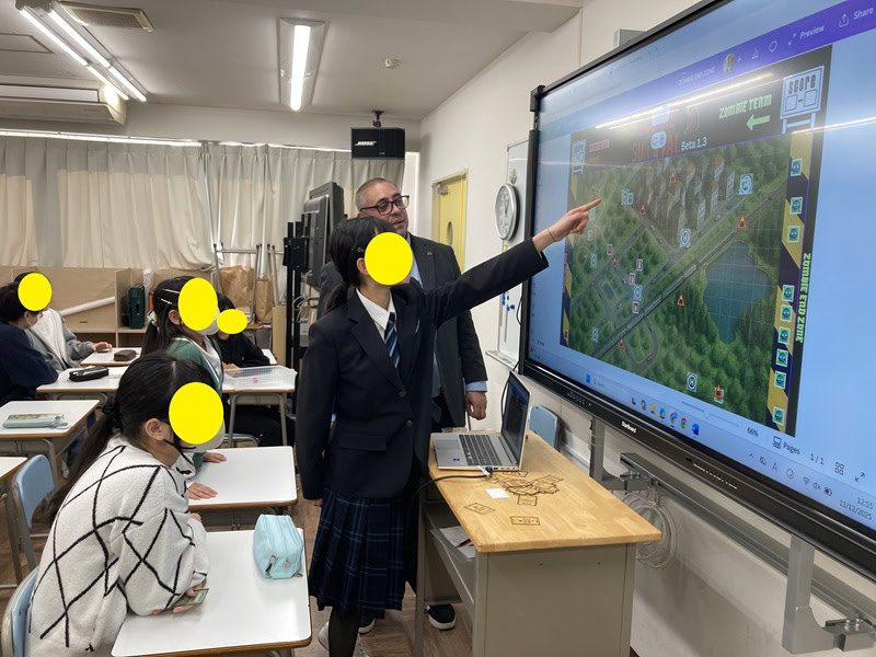 東京にあるフリースクール、クラーク国際中等部東京キャンパスの授業の様子