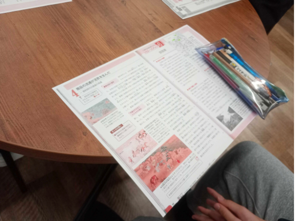 大阪にあるフリースウール、クラーク国際中等部大阪天王寺キャンパス、歴史の授業、物流、琵琶湖