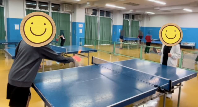 静岡にあるフリースクール、クラーク国際中等部静岡キャンパスの卓球の様子、クラーク国際中等部静岡キャンパスの課外活動