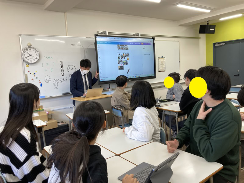 東京にあるフリースクール、クラーク国際中等部東京キャンパスの授業の様子