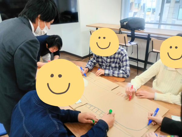 大阪にあるフリースクール、クラーク国際中等部大阪天王寺キャンパス、人生ゲーム、オリジナル