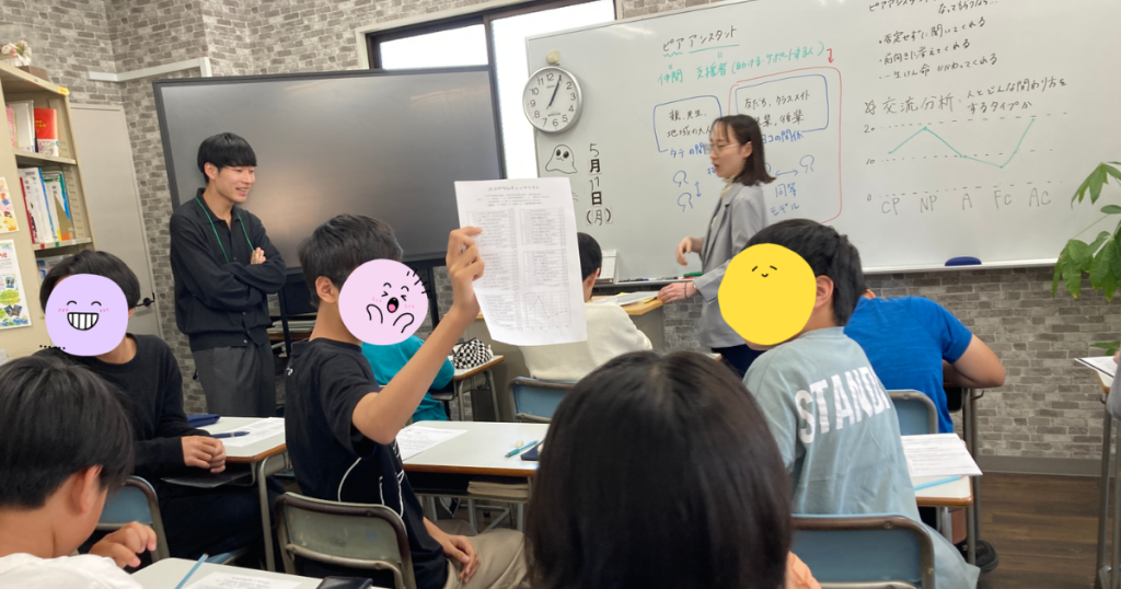 東京にあるフリースクール、クラーク国際中等部東京キャンパスの授業の様子