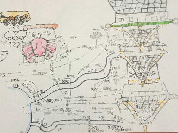 大阪にあるフリースクール、クラーク国際中等部大阪天王寺キャンパス、文化祭、やきそば、ミニゲーム、高校合同、生徒作品、