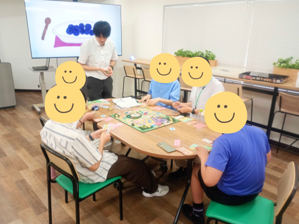 大阪にあるフリースクール、クラーク国際中等部大阪天王寺キャンパス、人生ゲーム、フリータイム、借金なし、