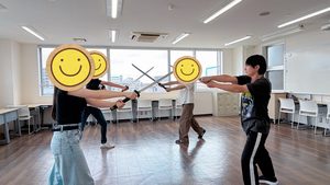 静岡にあるフリースクール、クラーク国際中等部静岡キャンパスのアクション講座の様子