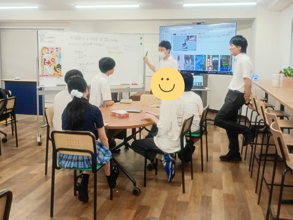 大阪にあるフリースクール、クラーク国際中等部大阪天王寺キャンパス、SDGsマルシェ、高校生と交流、事前授業、大阪、フリースクール、天王寺、クラーク、